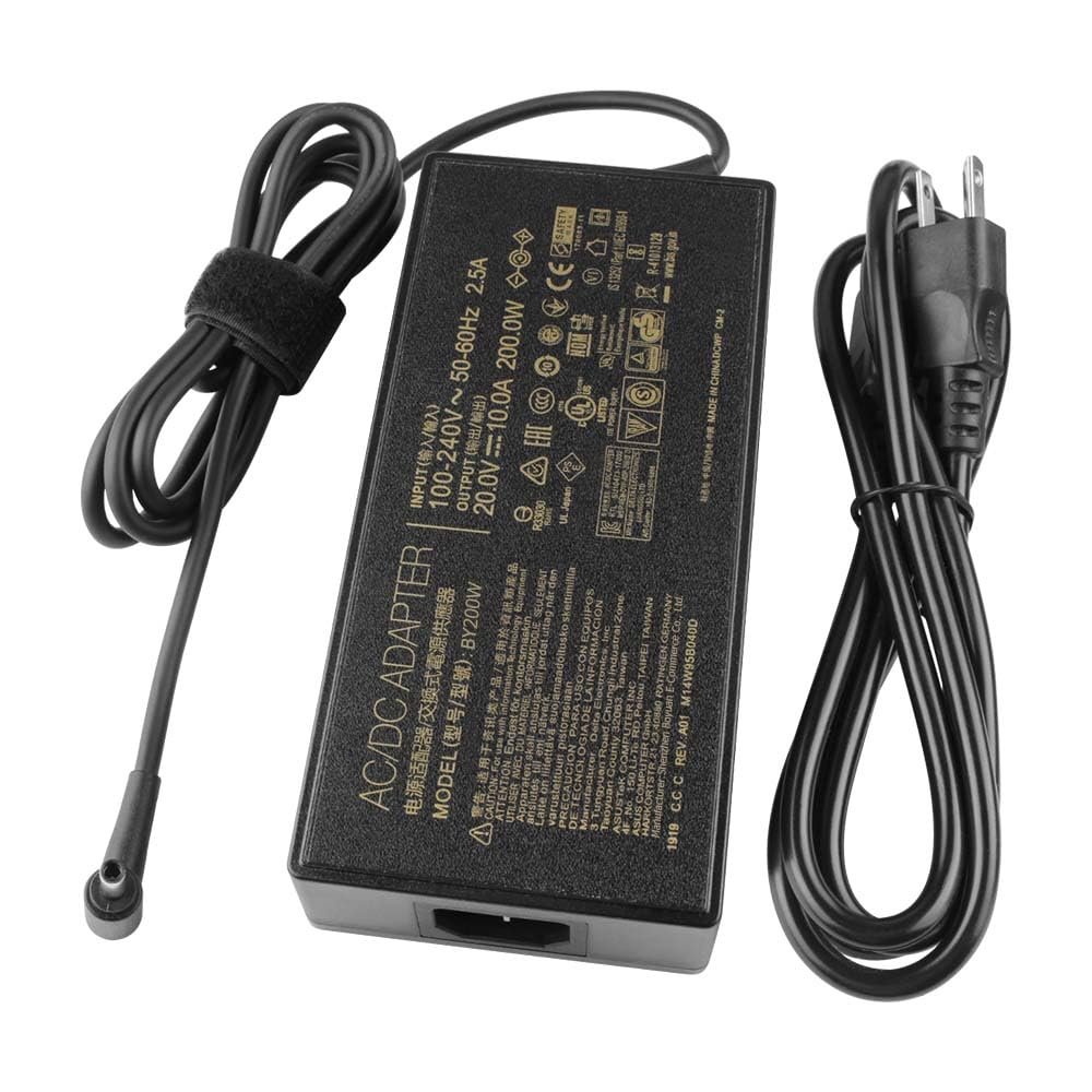20V 10A 200W AC Charger Adapter Compatible with Asus Vivobook Pro 15 OLED Q533 Q533MJ Q533MV Q543 Q543MJ Q543MV Vivobook Pro 15 N6506CU N6506MV N6506MU Laptop Charger 200W Power Supply Cord