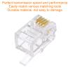 uxcell Telephone Modular Plug Male RJ11 Connectors, Copper Core 4P4C Clear 80pcs view 4