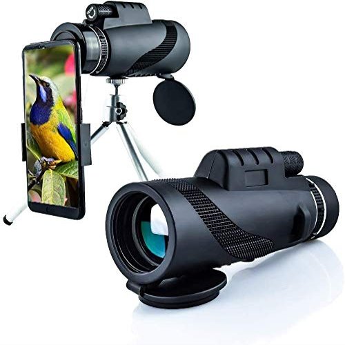 DONGDAWAN Portable Monocular Portable Monocular Telescope High-Definition Outdoor Portable Children's Telescope Low-Light High Power Telescope for Adult Bird Watching Outdoor Travel S