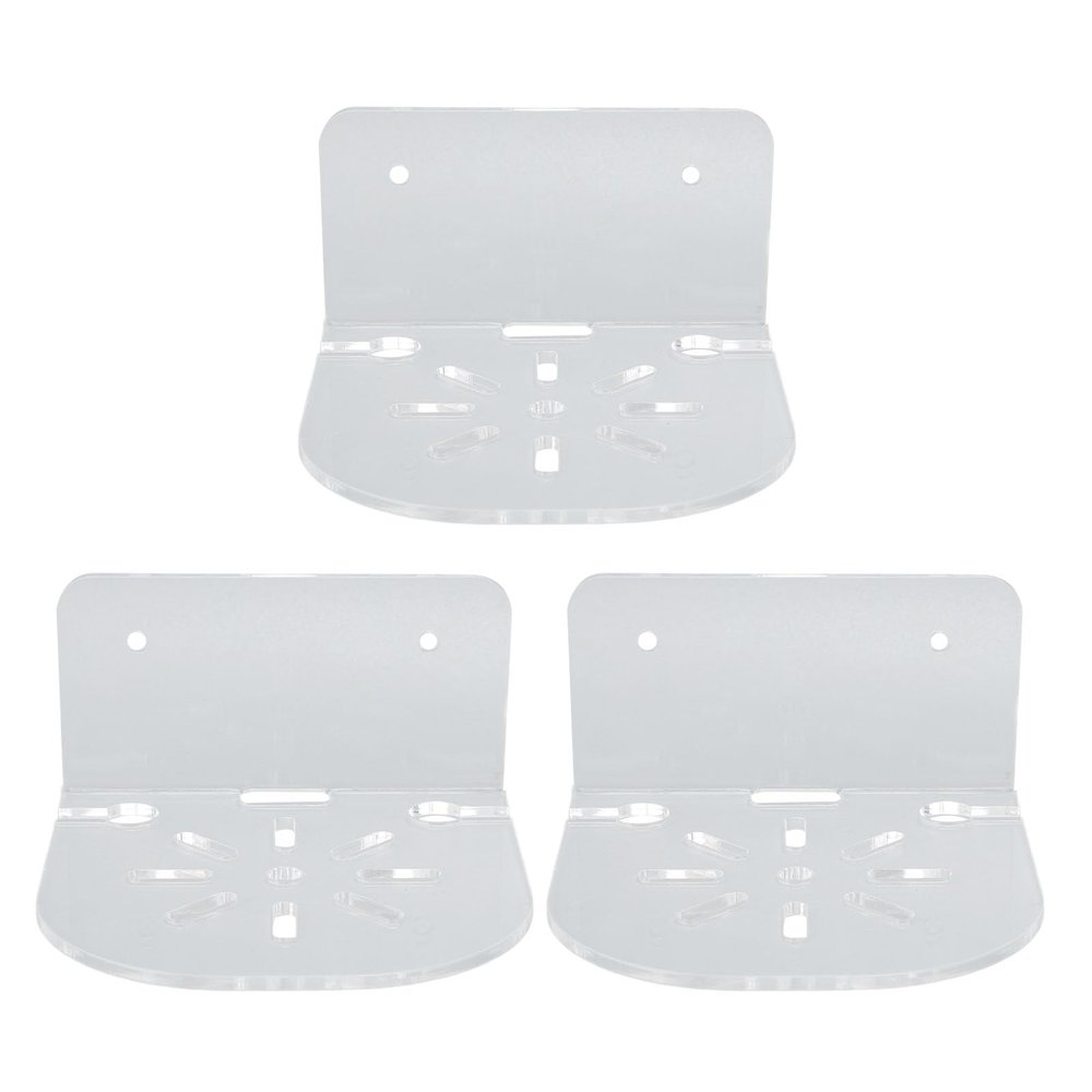 Acrylic Floating Shelf Holder for Security Camera Clear Wall Mount Bracket for Monitoring Devices