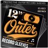 EVEO 200 Vinyl Record Sleeves Outer  Crystal Clear Outer Vinyl Sleeves LP Album Covers 12.75"x12.75" | Perfect Fit Protective 3 Mil Protection for Single & Double LPs - Archival Standard view 1