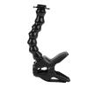 Flexible Camera Clamp Mount with Adjustable 8 Section Gooseneck, Universal Sports Camera Accessory, Sturdy Plastic Material, Clamp for Handle, Railing or Desktop view 1