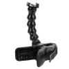 Flexible Camera Clamp Mount with Adjustable 8 Section Gooseneck, Universal Sports Camera Accessory, Sturdy Plastic Material, Clamp for Handle, Railing or Desktop view 3