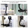 Flexible Camera Clamp Mount with Adjustable 8 Section Gooseneck, Universal Sports Camera Accessory, Sturdy Plastic Material, Clamp for Handle, Railing or Desktop view 4