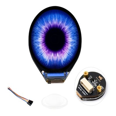 0.71inch Round LCD Display Module Compatible with Raspberry Pi Pico/Pico 2/Pico 2 W/ ESP32, 160160 Resolution,IPS Display Panel, SPI Interface, 65K Colors
