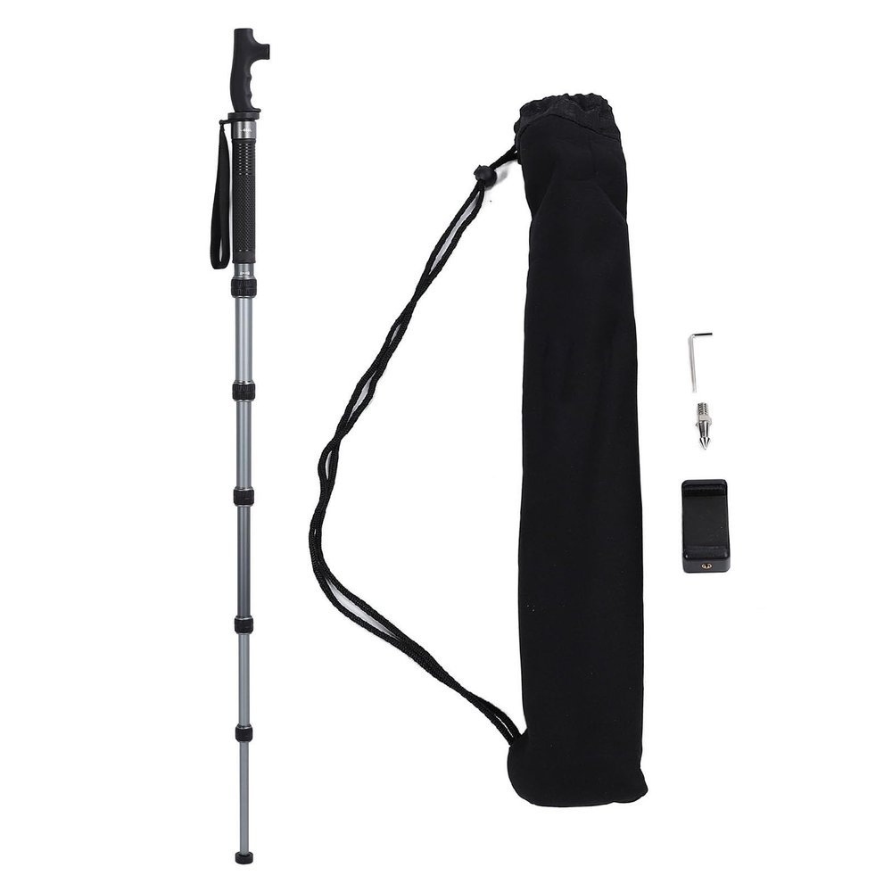 Extendable Camera Monopod, Aluminum Portable Travel Monopod with Carrying Bag, 6 Sections Up to 68.5in, 1/4 3/8 Inch Screws, Lightweight and Sturdy for Photography