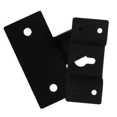 BRIGHTFUFU 1set Hanging Speaker Bracket for Surround Sound Mount Iron Hook Hanger Plate Connector Space-Saving Audio for Bookshelf Speakers and More