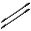 IWOWHERO 2pcs Heavy Duty Black Rubber Handles for Speaker Cabinets and Guitar Amplifiers -Resistant Design with Metal End Caps for Secure Carrying and Easy Installation view 1