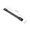 IWOWHERO 2pcs Heavy Duty Black Rubber Handles for Speaker Cabinets and Guitar Amplifiers -Resistant Design with Metal End Caps for Secure Carrying and Easy Installation view 2
