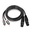 2RCA to Dual XLR Female/Male OFC Cable Shielded Compatible with The Amplifier Mixer Speakers 1.5m 300cm(Model B,3m) view 2