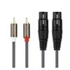 2RCA to Dual XLR Female/Male OFC Cable Shielded Compatible with The Amplifier Mixer Speakers 1.5m 300cm(Model B,3m) view 3