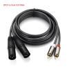 2RCA to Dual XLR Female/Male OFC Cable Shielded Compatible with The Amplifier Mixer Speakers 1.5m 300cm(Model B,3m) view 4