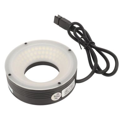 POENVFPO Microscope LED Circle Lamp, Aluminum Alloy Microscope Circle Light Microscope Camera LED Lamp for Camera Binocular Stereo Microscope 24V