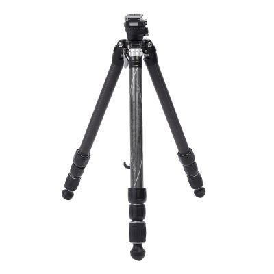 60kg Load Capacity, Hydraulic Ball Head Tripod with Carbon Fiber Legs, Photography Tripod for Camera, Quick Adjustment, Lightweight and