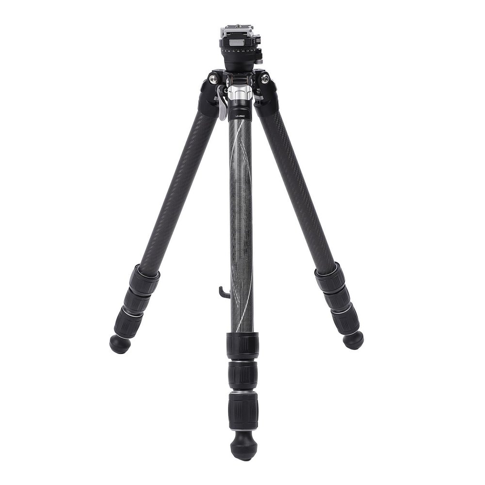 60kg Load Capacity, Hydraulic Ball Head Tripod with Carbon Fiber Legs, Photography Tripod for Camera, Quick Adjustment, Lightweight and