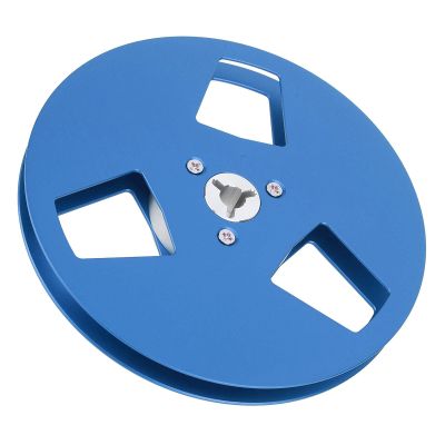 Fockety 1/4 5 Inch Empty Tape Reel, 3 Holes Nab Universal Open Empty Aluminum Alloy Takeup Reel Reel Sound Tape Empty Reel, Low Noise Open Take Up Reel to Reel Recorder 1/4 Inch Tape