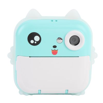 1080P 48MP Kids Instant Print Camera, Inkless Printing, Customize Fun Frames, Portable Travel Selfie Camera for Kids, Girls (Green)