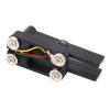 Double Paddle Telegraph Key CW Keyer Portable Morse Code Key with Magnetic Base ABS Compact Lightweight view 3