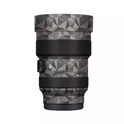 Camera Skin Wrap Lens Skins Protector Anti-Scratch Coat Wrap Cover Sticker for Sigma Art 14-24mm F2.8 DG DN Fit for Sony Mount Camera 1:2.8 14-24 2.8(Triangle Titanium)