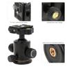 BK 03 Aluminium Alloy Damping Universal Tripod Ball Head with Tier for DSLR Camera, 360 Panoramic Shooting, 8kg Load Bearing, Anti Slip Quick Release Plate view 4