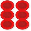 ELFHNRC-N Pack of 6 Low Frequency Sounders, Red; Without Lettering; Built-in Level Adjustment and Snap-on Grille Cover; 3 Horn Patterns; Indoor; Ceiling Mounting; 24V; Mounting Plate Included view 1