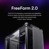 Cooler Master MasterFrame 600 Freeform 2.0 Modular Platform ATX Mid-Tower Case, Aluminum Frame, Magnetic Side Panels, Customizable Internal, 410mm GPU Max, 420mm AIO Max, Type C, Tempered Glass view 3