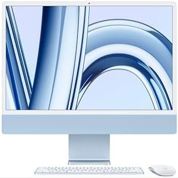 Apple 2023 iMac with Apple M3 chip 8-core CPU, 24-inch, 8GB RAM, 512GB SSD Storage, Blue (Renewed)