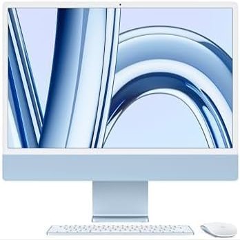 Apple 2023 iMac with Apple M3 chip 8-core CPU, 24-inch, 8GB RAM, 512GB SSD Storage, Blue (Renewed)