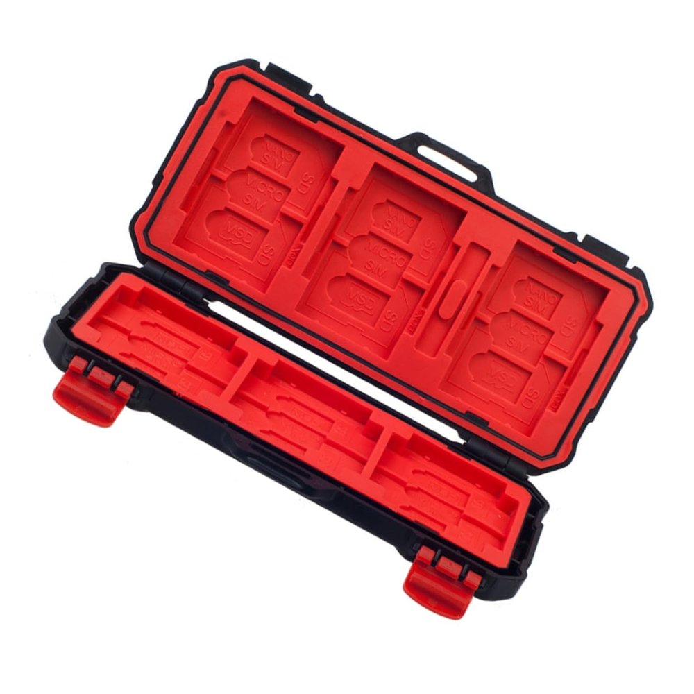 BELLIFFY 1pc Memory Card Organizer Slots for Cf Protective Box for Data Storage Cf Card Open Locking System for Safe Memory Management