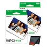 Fujifilm instax Wide Instant Film (40 Photo Exposures) Bundle with Diginerds Microfiber Cleaning Cloth view 1