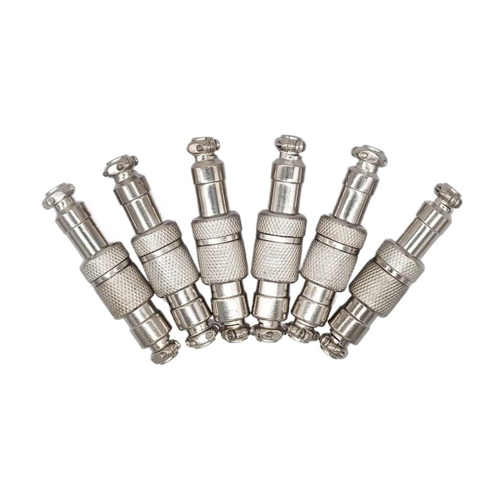 BHUPWZE 5pcs GX12 Cable Butt Joint Connector Push Pull Circular Plug 2pin3pin4pin5pin6pin 5A 125v Male-Female Butt Aviation Connectors(2 pin5pcs)