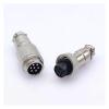 BHUPWZE GX12 Aviation Butt-Joint Connector Female Plug 2pin3pin4pin Male Plug Push-Pull 5/6/7pin Cable Butt Joint Connector(7 pin male5pcs) view 1