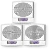 ELFHSW-CO Pack of 3 Low-Frequency Sounder Strobes, White; CO Lettering; Clear Lens; Built-in Level Adjustment; Snap-on Grille Cover; Indoor; Wall Mounting; 110/177cd, 24V; Mounting Plate view 1