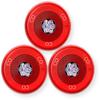 ELFHSRC-CO Pack of 3 Low-Frequency Sounder Strobes, Red; CO Lettering; Clear Lens; Built-in Level Adjustment and Snap-on Grille Cover; Indoor; Ceiling Mounting; 110/177 cd; 24V; Mounting Plate view 1