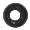 Optical Glass 25mm f1.4 Manual Aperture CCTV Lens, MC Multilayer Film Coated, for Mirrorless Cameras, Black (Black) view 3