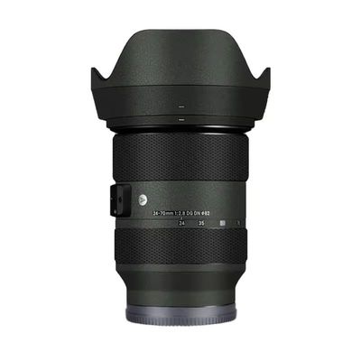 for Sigma Art 24-70mm F2.8 DG DN Fit for Sony Mount Camera Lens Sticker Coat Wrap Protective Film Body Protector Decal Skin 1:2.8 24-70 2.8(Leather Green)
