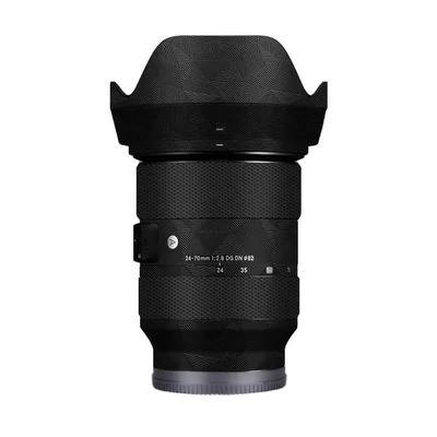 for Sigma Art 24-70mm F2.8 DG DN Fit for Sony Mount Camera Lens Sticker Coat Wrap Protective Film Body Protector Decal Skin 1:2.8 24-70 2.8(Triangle Black)