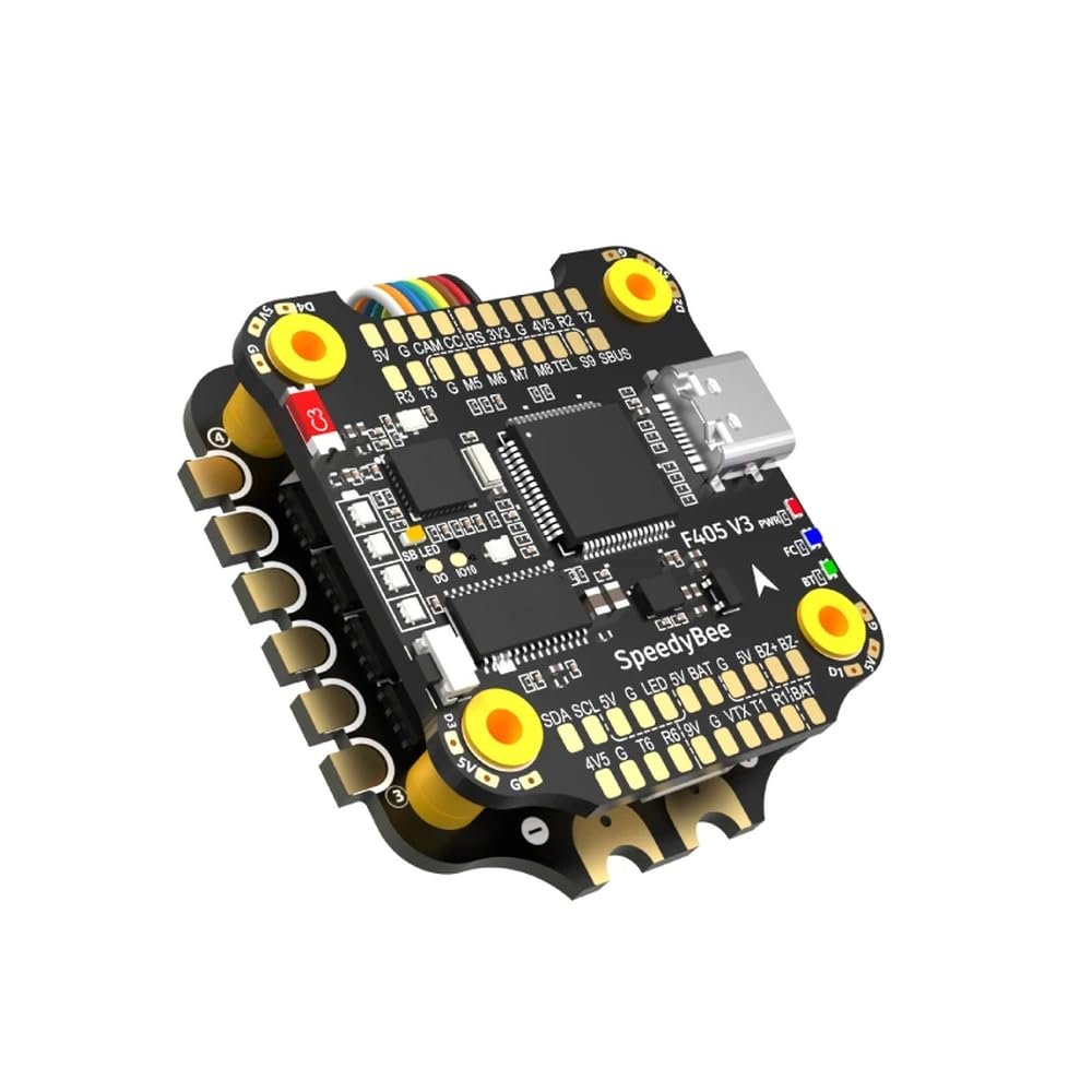 CUIPPWRJ F4 V3 F405 V3 50A 60A BLS 30x30 Stack FC ESC INAV Betaflight Compatible Wireless Firmware Flasher Blackbox Analyzer(F4 V3 50A Stack)