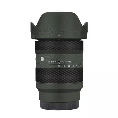 Camerea Lens Skin Anti-Scratch Sticker for Sigma 28-70mm F2.8 DG DN Fit for Sony E Mount Camerea Coat Vinly Protective Film Body Protector Decals Cover 1:2.8 28-70 2.8(Leather Green)
