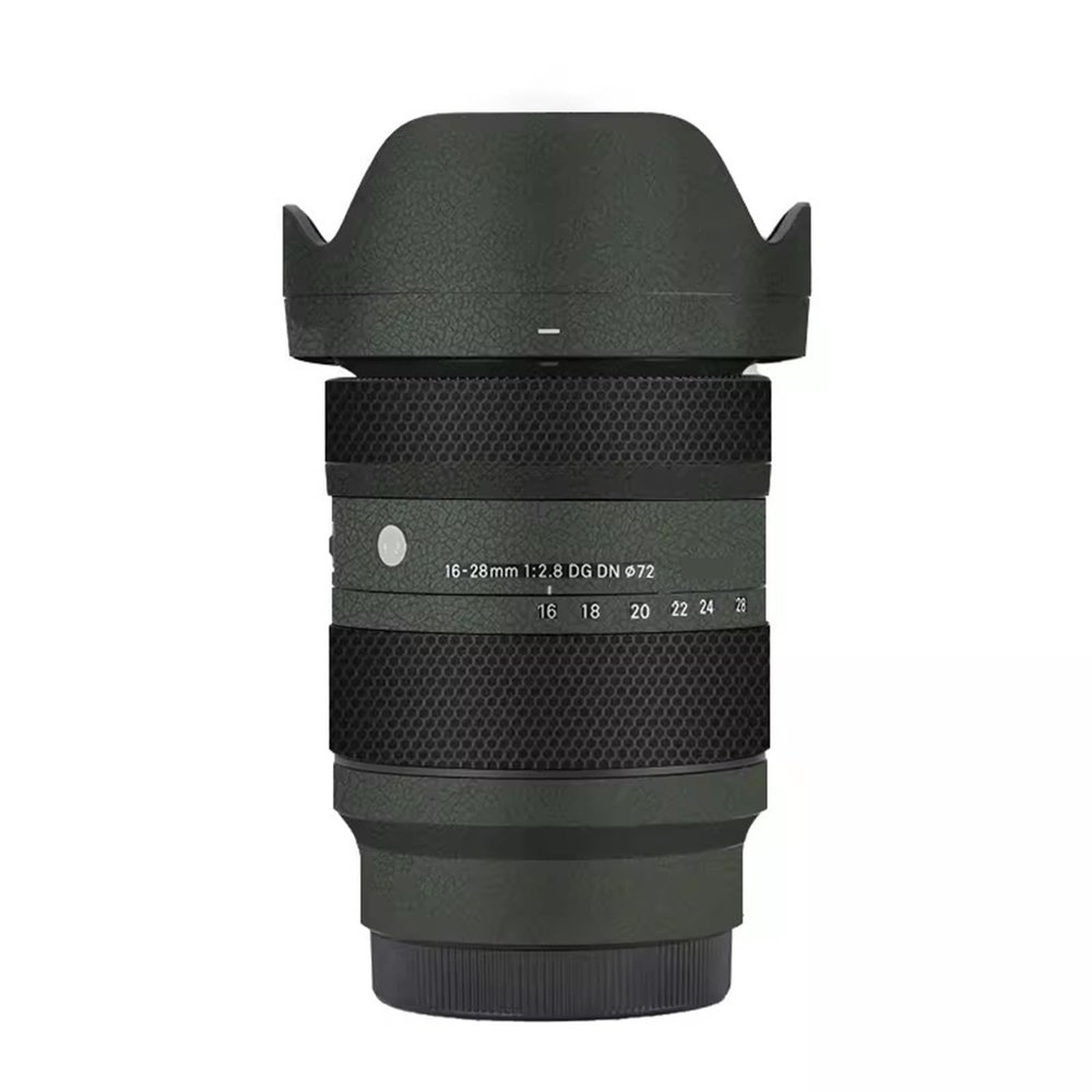 Camerea Lens Skin Anti-Scratch Sticker for Sigma 28-70mm F2.8 DG DN Fit for Sony E Mount Camerea Coat Vinly Protective Film Body Protector Decals Cover 1:2.8 28-70 2.8(Leather Green)