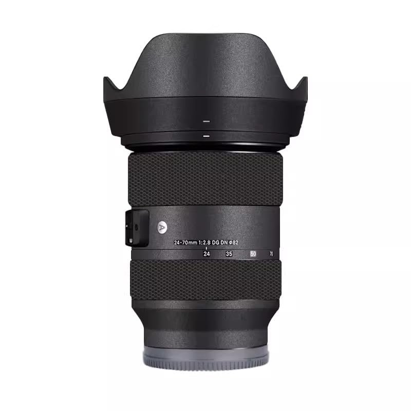 for Sigma Art 24-70mm F2.8 DG DN Fit for Sony Mount Camera Lens Sticker Coat Wrap Protective Film Body Protector Decal Skin 1:2.8 24-70 2.8(Deep Grey)