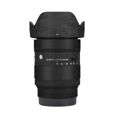 Lens Skin Vinyl Wrap Film for Sigma 16-28mm F2.8 DG DN Fit for Sony Mount Camera Protective Sticker Protector Coat Photography Accessories 1:2.8 16-28 2.8(Mamba Black)