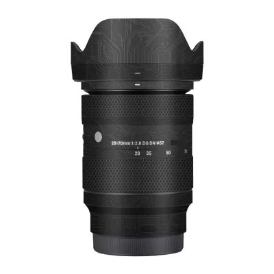 Camerea Lens Skin Anti-Scratch Sticker for Sigma 28-70mm F2.8 DG DN Fit for Sony E Mount Camerea Coat Vinly Protective Film Body Protector Decals Cover 1:2.8 28-70 2.8(Circuit Black)