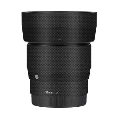 Camera Lens Protector Coat Protective Film Body Vinly Wrap Skin Premium Sticker for Sigma 56mm F1.4 DG DN Fit for Sony E Mount for Canon EFM Mount(Matrix Black)