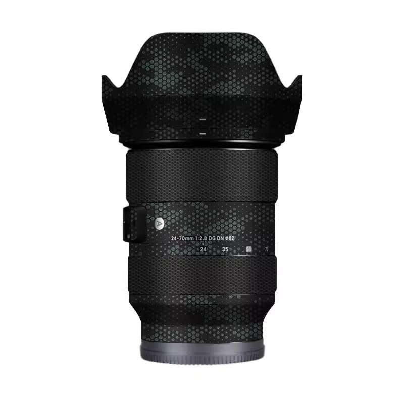for Sigma Art 24-70mm F2.8 DG DN Fit for Sony Mount Camera Lens Sticker Coat Wrap Protective Film Body Protector Decal Skin 1:2.8 24-70 2.8(Mamba Green)