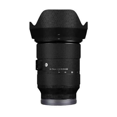 for Sigma Art 24-70mm F2.8 DG DN Fit for Sony Mount Camera Lens Sticker Coat Wrap Protective Film Body Protector Decal Skin 1:2.8 24-70 2.8(Honeycomb Black)