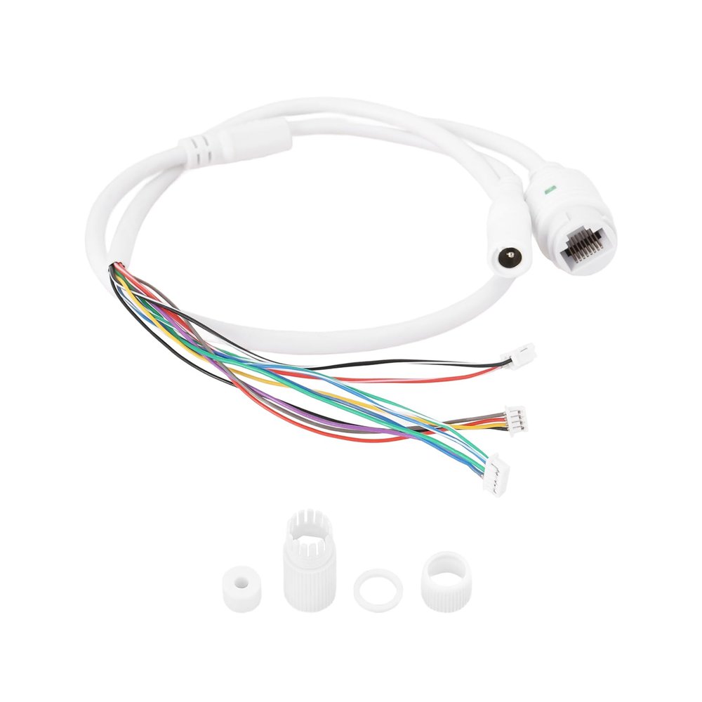 Create idea 11Pin POE IP Network Cable PCB Module POE Adapter Cable, RJ45 Female/DC Male Waterproof Cable Suitable for IP Camera, CCTV, Network