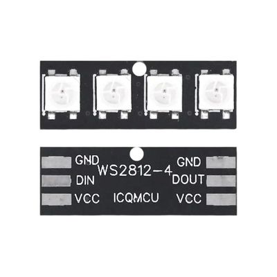 1PCS 4 Bit WS2812 Light Bead Module Strip Light Bar Full-Color Driving Slide Lamp Development Board Module SCM New for Arrival 2025 High for Quality