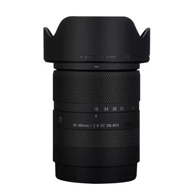 Camera Lens Sticker for Sigma 18-50mm F2.8 DC DN Fit for Sony E/Fuji X Mount Camera Coat Wraps Film Protector Vinyl Decal Skin 1:2.8 18-50 2.8(Matte Black)