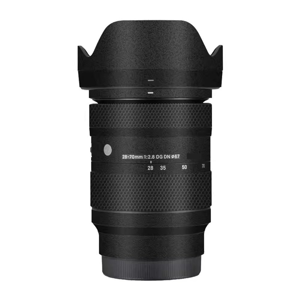 Camerea Lens Skin Anti-Scratch Sticker for Sigma 28-70mm F2.8 DG DN Fit for Sony E Mount Camerea Coat Vinly Protective Film Body Protector Decals Cover 1:2.8 28-70 2.8(Frosted Black)